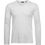 Weiße Langärmelige RAGMAN V-Ausschnitt T-Shirts für Herren Größe XXL 