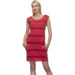 Rote Ärmellose Vegane Mini Sommerkleider für Damen Größe L für den für den Sommer 