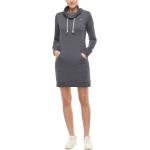 Dunkelgraue RAGWEAR Nachhaltige Sweatkleider aus Jersey für Damen Größe S 