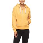Gelbe RAGWEAR Nachhaltige Zip Hoodies & Sweatjacken mit Kapuze für Damen Größe M für den für den Frühling 