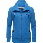 Blaue RAGWEAR Nachhaltige Zip Hoodies & Sweatjacken für Damen Größe XS 