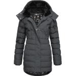 Reduzierte Graue Unifarbene Streetwear RAGWEAR Mini Nachhaltige Kapuzenmäntel mit Kapuze für Damen Größe 3 XL für den für den Herbst 