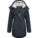Marineblaue Streetwear RAGWEAR Mini Nachhaltige Kapuzenmäntel mit Kapuze für Damen Größe XL für den für den Herbst 