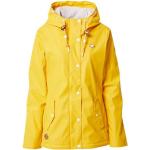 Reduzierte Gelbe Unifarbene Casual Wasserdichte RAGWEAR Nachhaltige Gefütterte Regenjacken aus Polyester für Damen Größe XL 