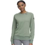 Grüne Unifarbene Casual Langärmelige RAGWEAR Bio Nachhaltige Rundhals-Ausschnitt Damensweatshirts aus Kunstleder enganliegend Größe S für den für den Herbst 