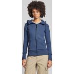 Hellblaue RAGWEAR Nachhaltige Zip Hoodies & Sweatjacken mit Reißverschluss aus Baumwollmischung mit Kapuze für Damen Größe XL 