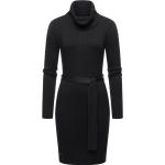 Schwarze Langärmelige Sweatkleider für Damen Größe XL für den für den Winter 