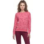 Pinke RAGWEAR Vegane Nachhaltige U-Boot-Ausschnitt Damensweatshirts aus Baumwolle Größe XL 