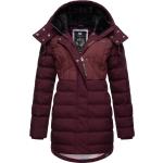 Reduzierte Bordeauxrote Streetwear RAGWEAR Nachhaltige Kapuzenmäntel mit Kapuze für Damen Größe XXL für den für den Herbst 