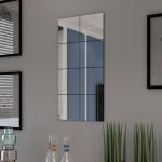 Reduzierte Moderne Wandspiegel mit Beleuchtung rahmenlos 8-teilig 