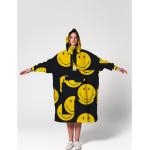 Emoji Smiley Regenponchos & Regencapes mit Klettverschluss aus Polyester für Herren Einheitsgröße 