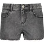Reduzierte Graue Jeans Shorts für Kinder mit Reißverschluss aus Denim für Mädchen Größe 134 