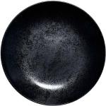 Schwarze RAK Suppenteller 26 cm aus Porzellan 