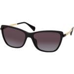 Schwarze Ralph Lauren Runde Cateye Sonnenbrillen aus Kunststoff für Damen 
