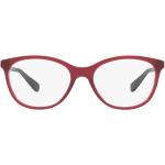 Dunkelrote Ralph Lauren Kunststoffbrillengestelle für Damen 