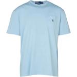 Reduzierte Blaue Ralph Lauren T-Shirts aus Baumwolle für Herren Größe S 