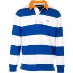Blaue Langärmelige Ralph Lauren Langarm-Poloshirts aus Baumwolle für Herren Größe L 