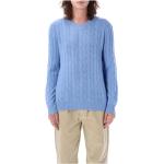 Blaue Ralph Lauren Kaschmir-Pullover aus Wolle für Herren Größe L 