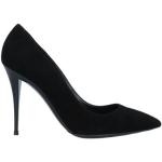 Reduzierte Schwarze Unifarbene Ralph Lauren Collection Pfennigabsatz High Heels & Stiletto-Pumps aus Veloursleder für Damen Größe 41 