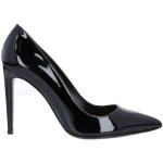 Reduzierte Schwarze Unifarbene Ralph Lauren Collection Pfennigabsatz High Heels & Stiletto-Pumps aus Leder für Damen Größe 38 