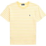 Gelbe Bestickte Elegante Ralph Lauren T-Shirts aus Jersey für Damen Größe L 