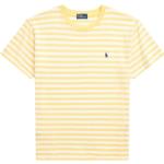 Gelbe Bestickte Elegante Ralph Lauren T-Shirts aus Jersey für Damen Größe S 