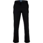 Schwarze Unifarbene Pyjamahosen lang ohne Verschluss aus Baumwolle für Herren Größe XXL 