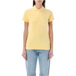 Reduzierte Gelbe Kurzärmelige Ralph Lauren Polo Ralph Lauren Kurzarm-Poloshirts aus Baumwolle für Damen Größe XL 