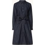Indigofarbene Unifarbene Ralph Lauren Herbstkleider aus Denim für Damen Größe M 