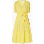 Reduzierte Gelbe Unifarbene Ralph Lauren Sommerkleider aus Baumwolle für Damen Größe XS 