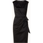 Schwarze Unifarbene Ralph Lauren Festliche Kleider aus Satin für Damen Größe L 
