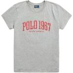 Reduzierte Graue Ralph Lauren Polo Ralph Lauren T-Shirts aus Jersey für Damen Größe M 