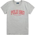 Reduzierte Graue Ralph Lauren Polo Ralph Lauren T-Shirts aus Jersey für Damen Größe S 