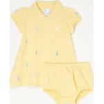 Gelbe Ralph Lauren Kinderblusenkleider & Kinderhemdkleider aus Baumwolle Größe 86 