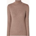 Braune Unifarbene Ralph Lauren Damensweatshirts aus Kunstleder Größe S 