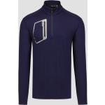 Reduzierte Dunkelblaue Unifarbene Ralph Lauren Golf Herrensweatshirts mit Reißverschluss Größe M 