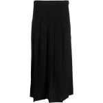 Schwarze Ralph Lauren Midi Festliche Röcke mit Reißverschluss für Damen Größe M 