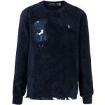Reduzierte Marineblaue Langärmelige Ralph Lauren Herrensweatshirts aus Polyester Größe XL 