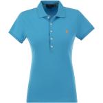 Reduzierte Blaue Sportliche Ralph Lauren Polo Ralph Lauren Polo Blue Button Down Kragen Damenpoloshirts & Damenpolohemden aus Baumwolle Größe S 