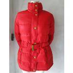 Rote Gesteppte Ralph Lauren Daunenjacken mit Gürtel aus Polyester für Damen Größe XS 