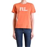 Reduzierte Orange Elegante Ralph Lauren T-Shirts für Damen Größe M 
