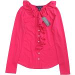 Pinke Ralph Lauren Kinder T-Shirts mit Volants für Mädchen Größe 152 