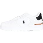 Reduzierte Weiße Elegante Ralph Lauren Low Sneaker aus Leder für Herren Größe 46 für den für den Frühling 