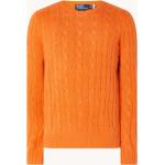 Orange Ralph Lauren Kaschmir-Pullover für Herren Größe L für den für den Herbst 