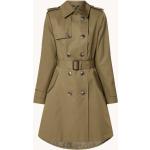 Reduzierte Olivgrüne Unifarbene Ralph Lauren Trenchcoats mit Gürtel aus Polyester für Damen Größe S für den für den Herbst 