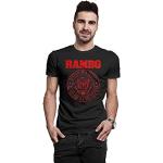 Schwarze Close Up Rambo T-Shirts aus Baumwolle für Herren 