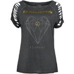 Rammstein T-Shirt - Diamant - S bis 5XL - für Damen - Größe S - dunkelgrau - Lizenziertes Merchandise