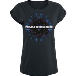 Rammstein T-Shirt - Herzeleid Blume - S bis 3XL - für Damen - Größe XXL - schwarz - Lizenziertes Merchandise