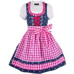 Blaue Kurzärmelige Ramona Lippert Kinderfestkleider für Mädchen Größe 134 3-teilig 