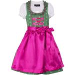 Dunkelgrüne Kurzärmelige Ramona Lippert Kinderfestkleider aus Polyester für Mädchen Größe 134 3-teilig 